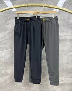 正品 fendi/芬迪 22夏季新款立体刺绣双f小怪兽休闲薄款运动裤男