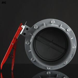 pvc蝶阀管道阀门开关法兰闸阀给水管配件塑料dn90 110 160对夹式