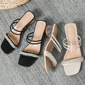 90271人付款天猫1件包邮silen兴伦女外穿沙滩拖鞋平底防滑情侣户外凉