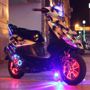 鬼火摩托车踏板爆改巧格一代三代跑车燃油助力整车机车可上牌二手