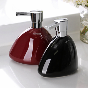 瑞士SPIRELLA创意亮面陶瓷酒店洗手液瓶子皂液器沐浴乳液瓶分装瓶