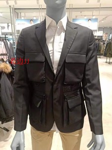 JackJones杰克琼斯正品时尚男纯色机能休闲西服西装外套220108510