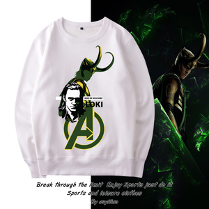 漫威复仇者联盟洛基loki联名设计款圆领卫衣宽松套头男女情侣装潮