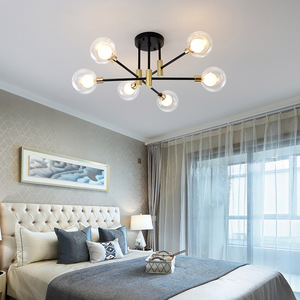北欧客厅卧室吸顶灯现代简约家用大气创意个性网红魔豆设计感吊灯