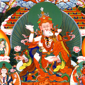 龙钦宁玛大圆满皈依境格鲁萨迦噶举莲师皈依境选图区西藏唐卡佛画