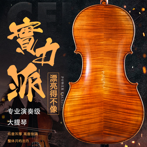 佐炎进口云杉手工实木演出考级专用欧料演奏大提琴送碳纤维琴盒