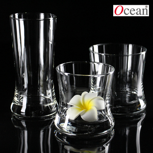 OCEAN收腰玻璃杯酒吧威士忌酒杯酒店果汁杯饮料杯古典杯子印LOGO