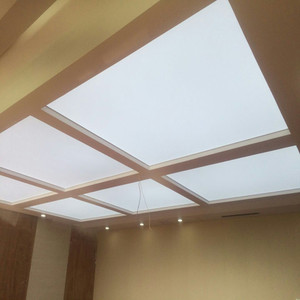 昆明地区可上门安装uv软膜天花打印白色灯膜柔膜灯箱膜吊顶布b级