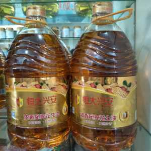 恒大兴安 浓香压榨花生油 5l花生油 食用油 浓香压榨 新品 炒菜