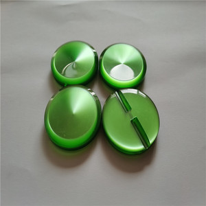 50毫米珠光有机玻璃扣 70年代珠光有机玻璃纽扣 青绿色一件5棵