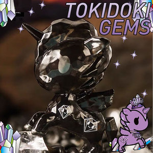 Tokidoki淘奇多奇钻石独角兽透明马盲盒夜空闪耀Bling二次元摆件