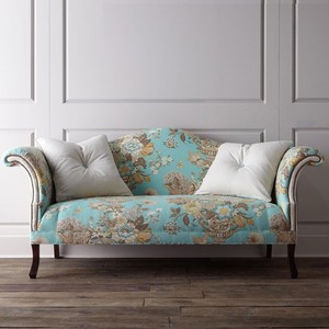 美式乡村布艺双人三人沙发 法式复古田园风格小户型组合沙发套装