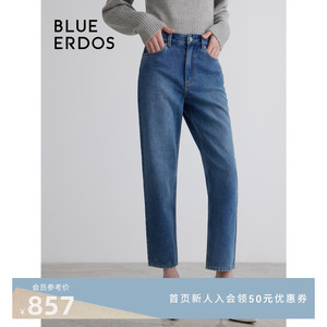 BLUE ERDOS秋冬经典简约显瘦直筒修身牛仔裤B236M3020