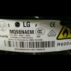 皓悦舰旗店淘宝全新原装lg冰箱压缩机lq140naem 220-240v 50hz r600