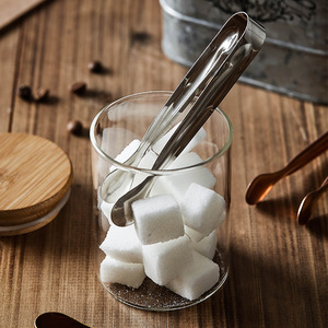 北欧不锈钢冰夹金色银色方糖夹咖啡店出家用餐用冰夹西餐桌糖夹子