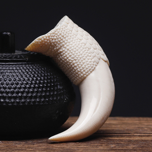 悟仰堂 猛犸象牙 龙吊坠 龙爪龙牙挂件男手把件 原创牙雕文玩收藏