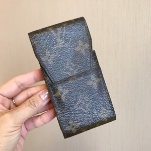 中古日本二手奢侈品 lv路易威登 经典老花烟盒 手机包 vintage款