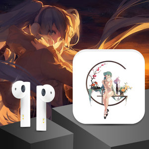 初音周边未来miku耳机半入耳式二次元游戏动漫可定制无线蓝牙耳机