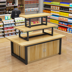 中岛展示台超市货架促销台鞋子文具母婴店展示架化妆品堆头展示柜