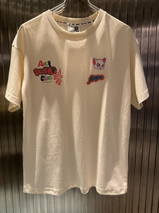 AAPE 24春女滑板小猫猿颜字母印花休闲短袖T恤1512 香港专柜