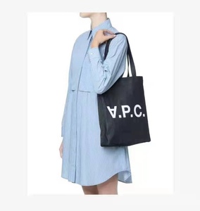 2021秋冬日本韩国新款APC牛仔托特包单肩包手提包购物袋妈咪包女