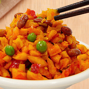 萝卜干 花生酱丁青豆豌豆花生即食咸菜下饭菜酱菜早餐500g