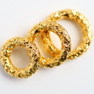 意大利8k工艺黄金色文玩祥云跑环串珠菩提柏香籽吊饰挂饰配饰