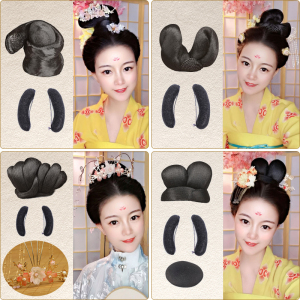 新款古风汉服清平乐假发包长歌行造型发髻古装襦裙影视同款灵云髻