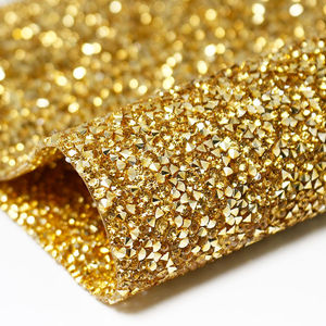 发饰发夹蝴蝶结装饰金色银色钻贴自粘双面胶3mm烫碎钻diy服装辅料