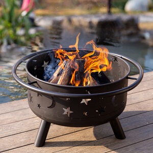 庭院烤火炉别墅木炭烧烤架户外烧烤炉家用取暖烤火盆室内炭火盆