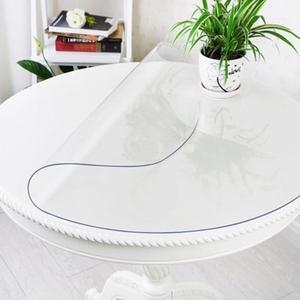 圆形透明桌垫餐桌布防水台布PVC软玻璃塑料防油茶几垫磨砂水晶板