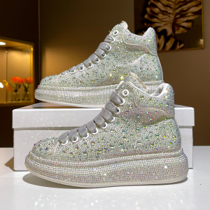 满钻水钻休闲板鞋女