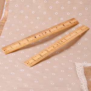 竹尺天然裁衣量衣山竹直尺裁剪尺十寸尺市尺裁缝木尺10寸量布尺子