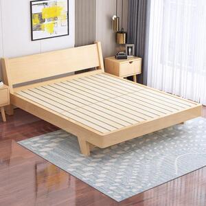 一米五床出租房专用床架经济型实木床加厚加粗租房木头床单人卧室