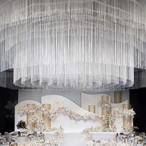 圆形线帘婚庆