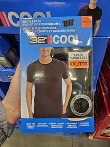 加拿大代购 32度COOL男士速干圆领短袖3件装