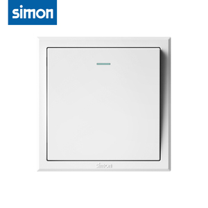 simon西蒙e3系列雅白色一开多控开关插座面板