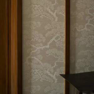 美式复古轻奢壁纸单色剪影欧式墙纸客厅卧室民宿酒店电视背景墙布
