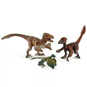 思乐schleich 恐龙模型玩具 42347 犹他迅猛龙小盗龙盗伶龙套装