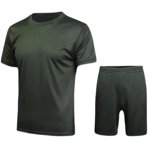 新式体能训练服套装男夏季速干透气短袖运动跑步t恤体能服短裤