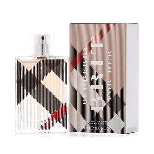 burberry博柏利英伦风格女士白格子女士持久清新淡香水50ml/100ml