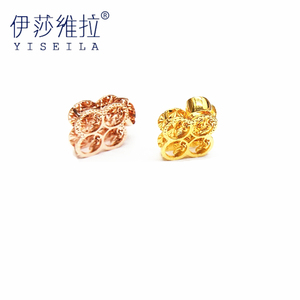 yiseila/伊莎维拉18k金吊坠女黄金挂坠玫瑰金链坠彩金au750
