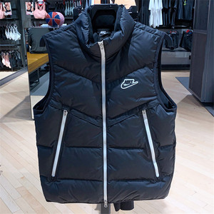 正品nike耐克男子休闲训练运动防风保暖立领羽绒马甲背心cu4415