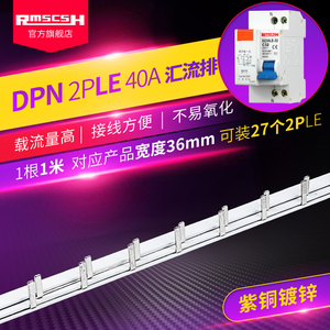 DPN/2P漏电空气开关汇流排1P+N双进双出DZ30LE-32断路器配电箱63A