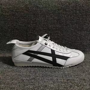 断码aisassa低帮系带真皮板鞋鬼虎tiger阿甘男鞋女运动休闲慢跑鞋