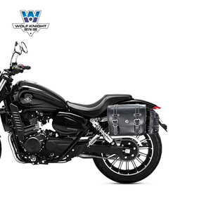 肌车狼 适用奔达原驰兽400边包侧边包复古边箱改装头盔包防水快拆