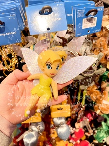 日本代购 东京迪士尼 奇妙仙子TinkerBell电话线圈钥匙扣包挂件