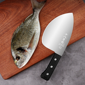 十八子作鱼刀锋利分割刀水产商用杀鱼宰鱼刀开背砍剁片鱼专业刀具