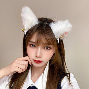 发箍女2021年新款毛茸茸猫耳朵可爱拍照猫佣头箍兽耳发夹发卡.