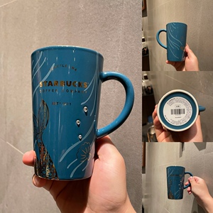 限量星巴克杯子2020周年庆系列385ml皇冠水钻款马克杯陶瓷杯水杯
